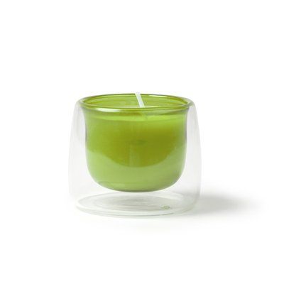 Vela de cera vegetal con aroma a vainilla Verde Helecho