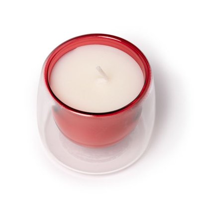 Vela de cera vegetal con aroma a vainilla