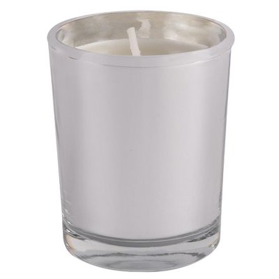 Vela en Cristal 4 Aromas Parafina 55g Plata