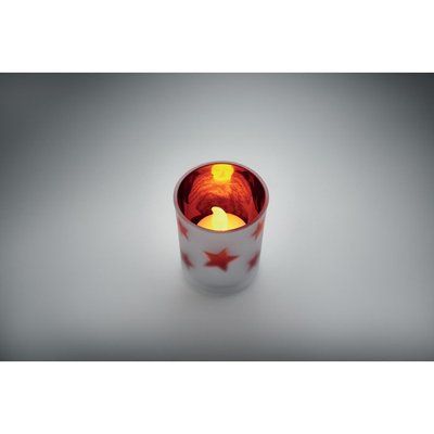 Vela LED en frasco cristal