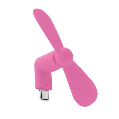 Ventilador USB portátil para smartphone Fucsia