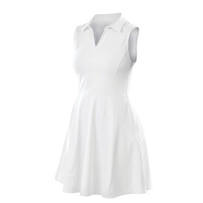 Vestido corto deportivo sin mangas White Xs