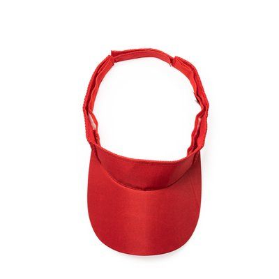 Visera ajustable con laterales acolchados Rojo Talla Única Adulto