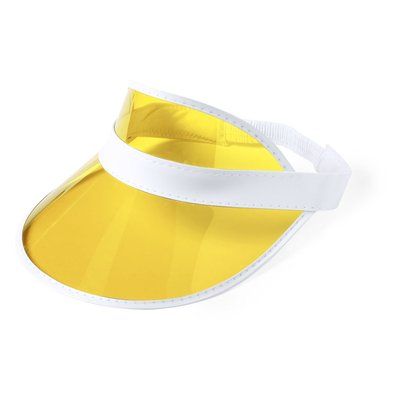 Visera Tranparente PVC con Protección UV Amarillo