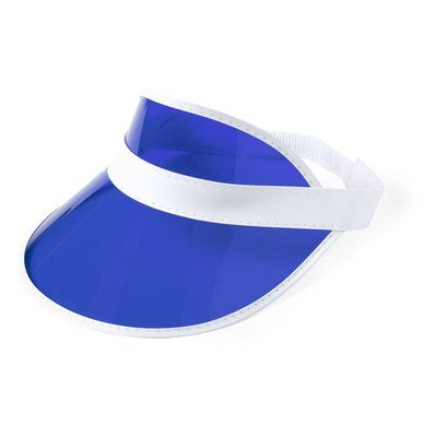 Visera Tranparente PVC con Protección UV Azul