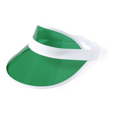 Visera Tranparente PVC con Protección UV Verde