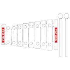 Xilófono de madera multicolor | Zona 1 | 30 x 5