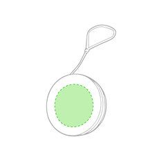 Yoyo antibacteriano personalizado | Centrado cara B | 30 x 30