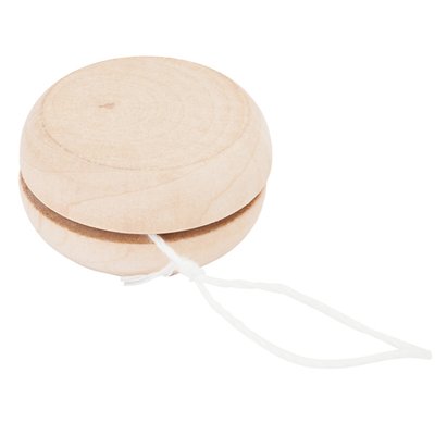 Yoyó de madera con cordón de 100 cm Crudo Talla Única Adulto
