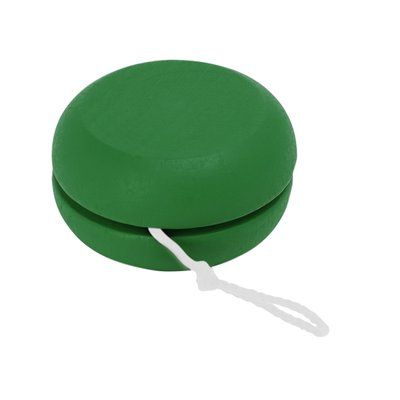 Yoyó de madera con cordón de 100 cm Verde Helecho Talla Única Adulto