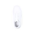 Zapatillas blancas de poliéster con cordoneras Bla 42