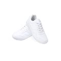 Zapatillas blancas de poliéster con cordoneras
