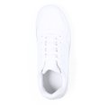 Zapatillas blancas de poliéster con cordoneras Bla 40