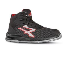 Zapatos de seguridad altos ligeros y cómodos Black / Grey / Red 36 Eu