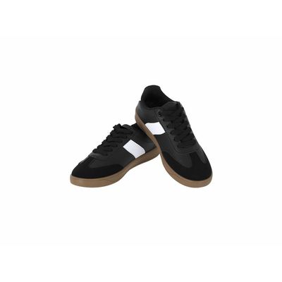 Zapatilla de piel suave y suela acolchada Neg 38