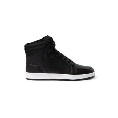 Zapatilla casual con ajuste al tobillo Negro 36