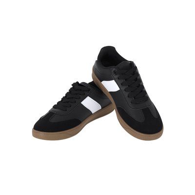 Zapatilla de piel suave y suela acolchada Neg 45