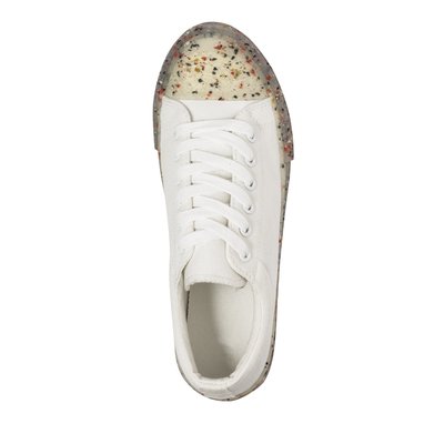 Zapatillas de canvas y TPR transparente Bla 38