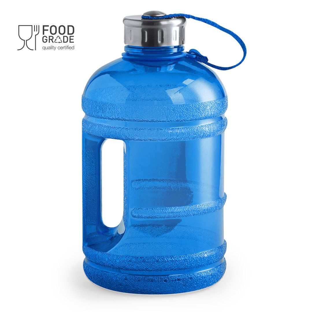 1 x Botella agua térmica Botella reutilizable 1 litro Botella gimnasio  blanco